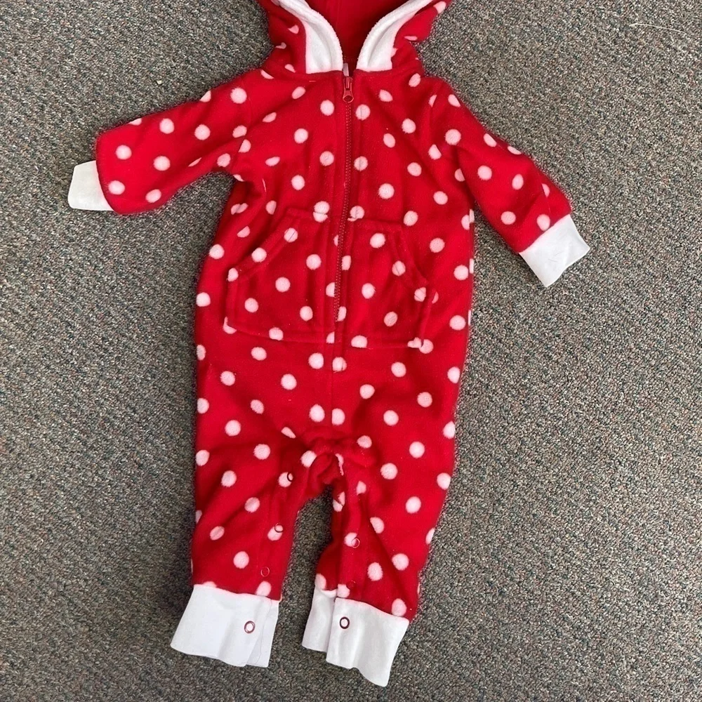 🚨CLEARANCE 0124-102 Red and White Polka Dot Outfit